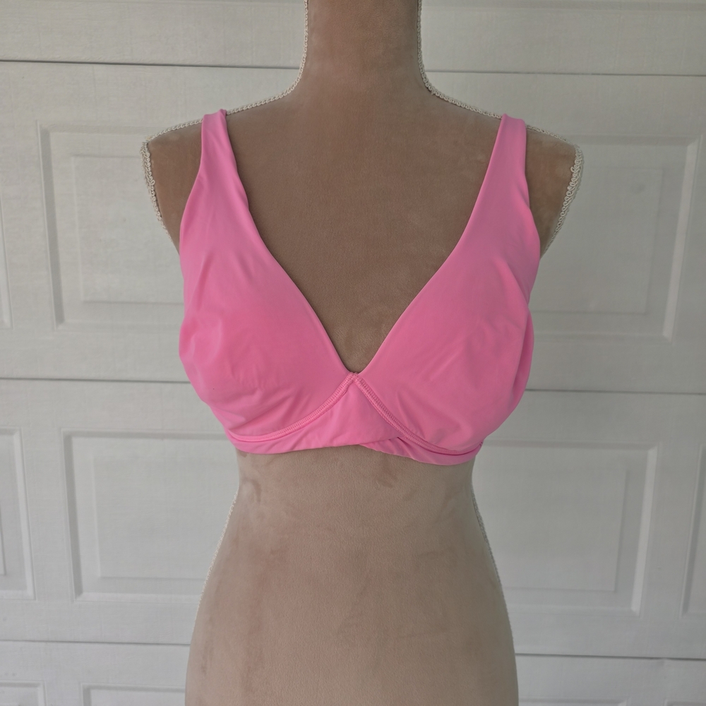 Kindly Yours Pink Underwire Bra XL Neon Candy Sustainable Minimalist Chic